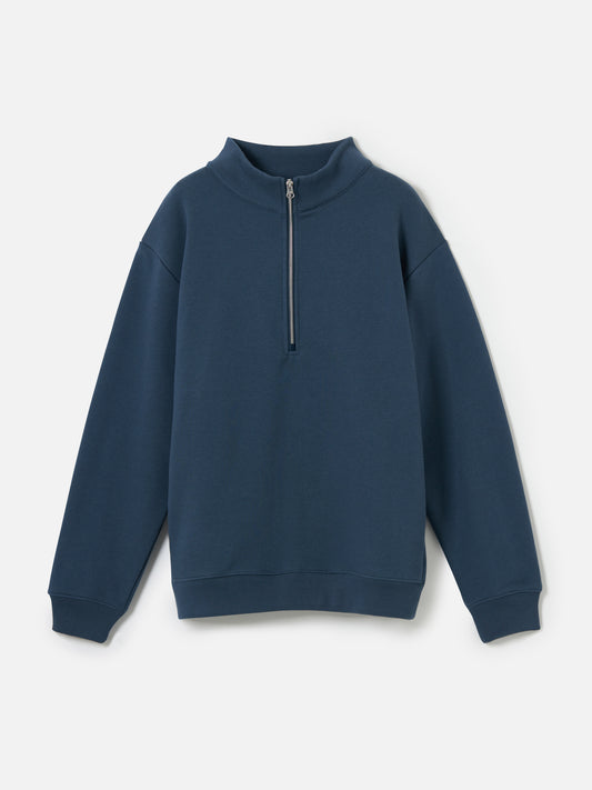 m sweaters - ATRIUM - Brush Fleece Quarter Zip Pullover - PLENTY
