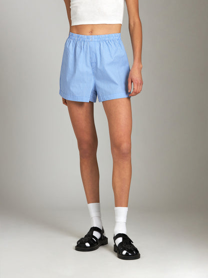 Bottoms - PROPAGANDA - Stripe Cotton Cammy Boxer Shorts - PLENTY