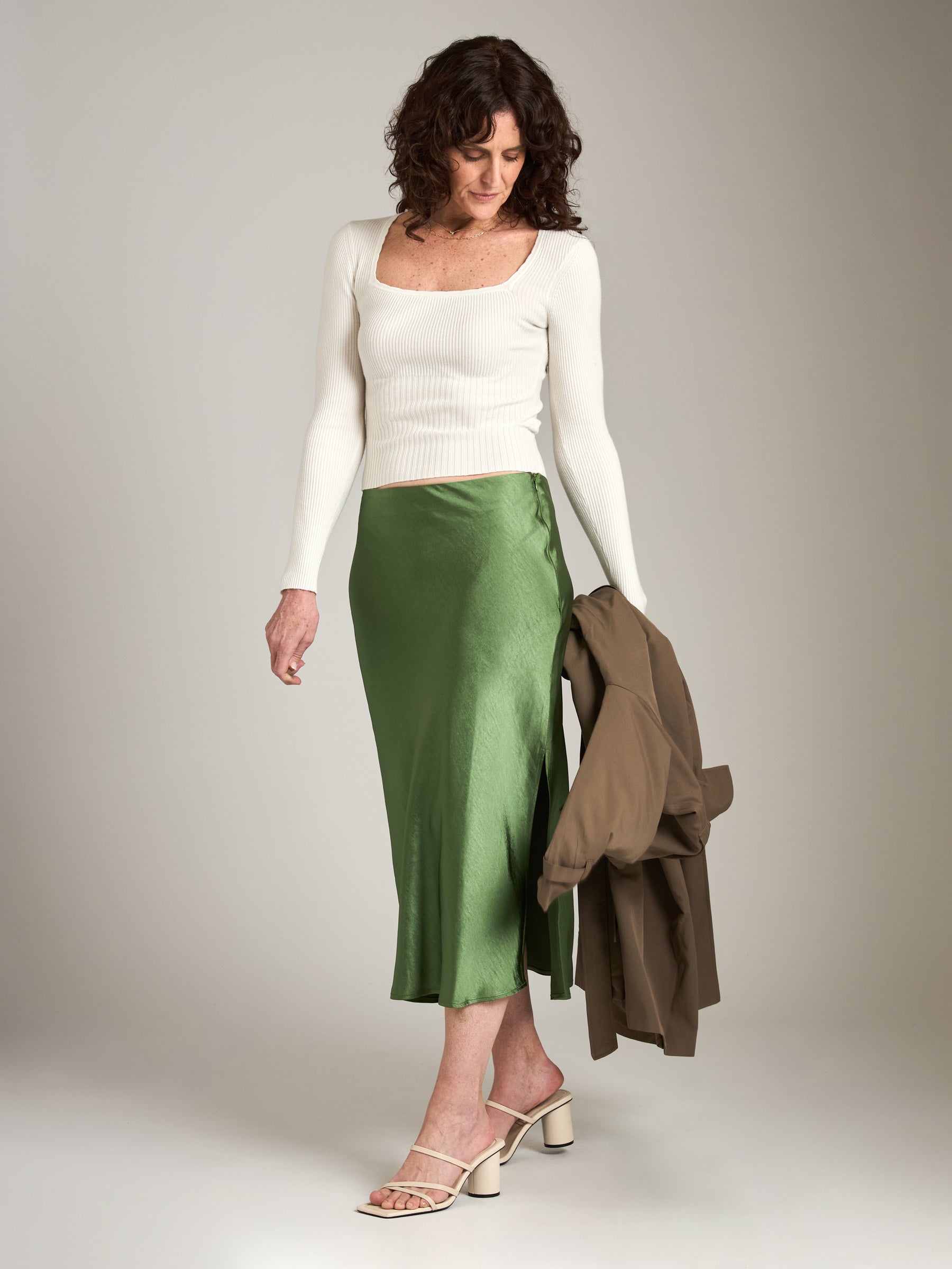 MONK & LOU - Nicola Bias Skirt