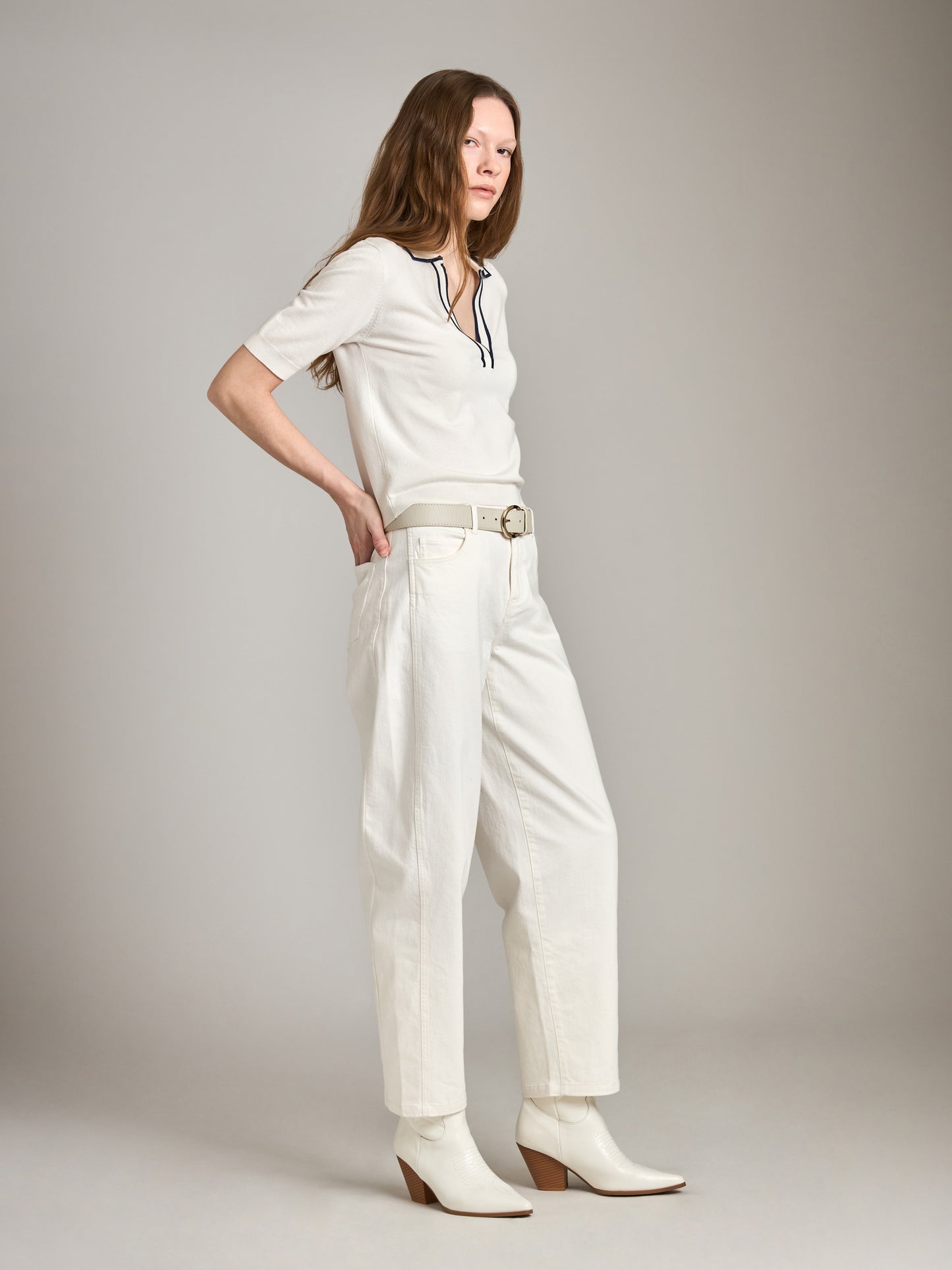 MONK & LOU - Florence Polo Sweater -
