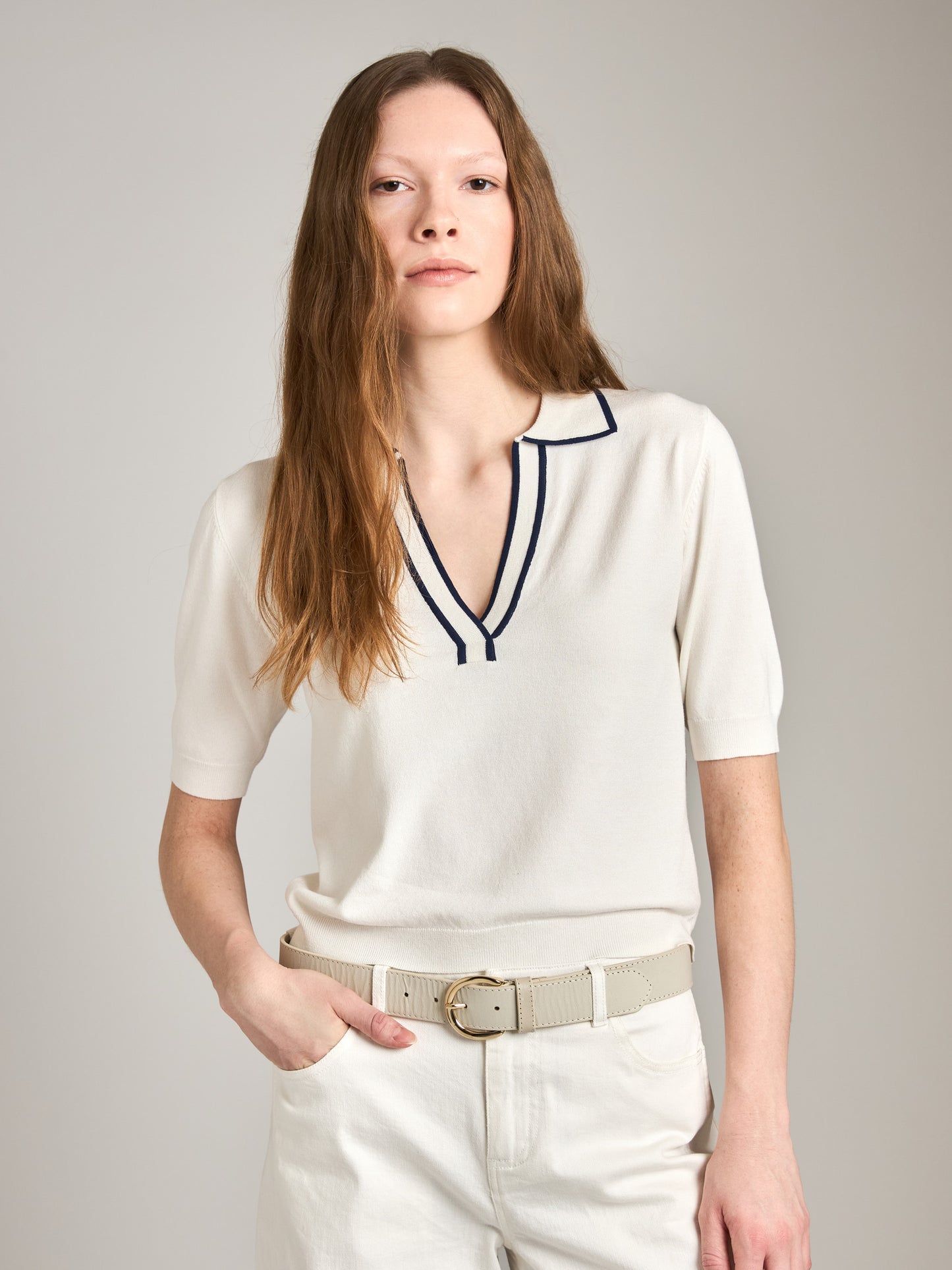 MONK & LOU - Florence Polo Sweater -