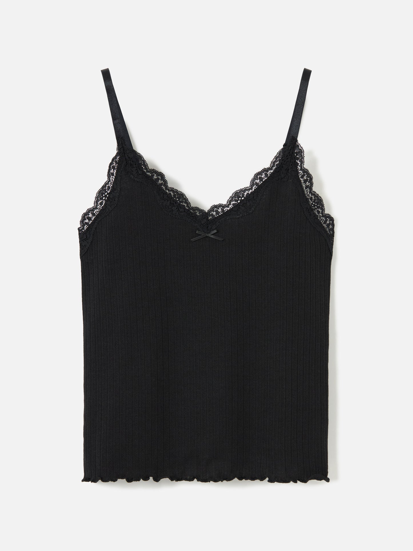 PROPAGANDA - Brio Lace Trim Camisole - Black
