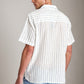 m tops - HEDGE - Linen SS Yarn Dye Camp Shirt - PLENTY