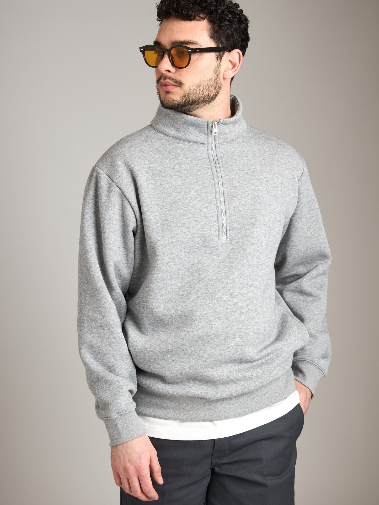 Brush Fleece Quarter Zip Pullover