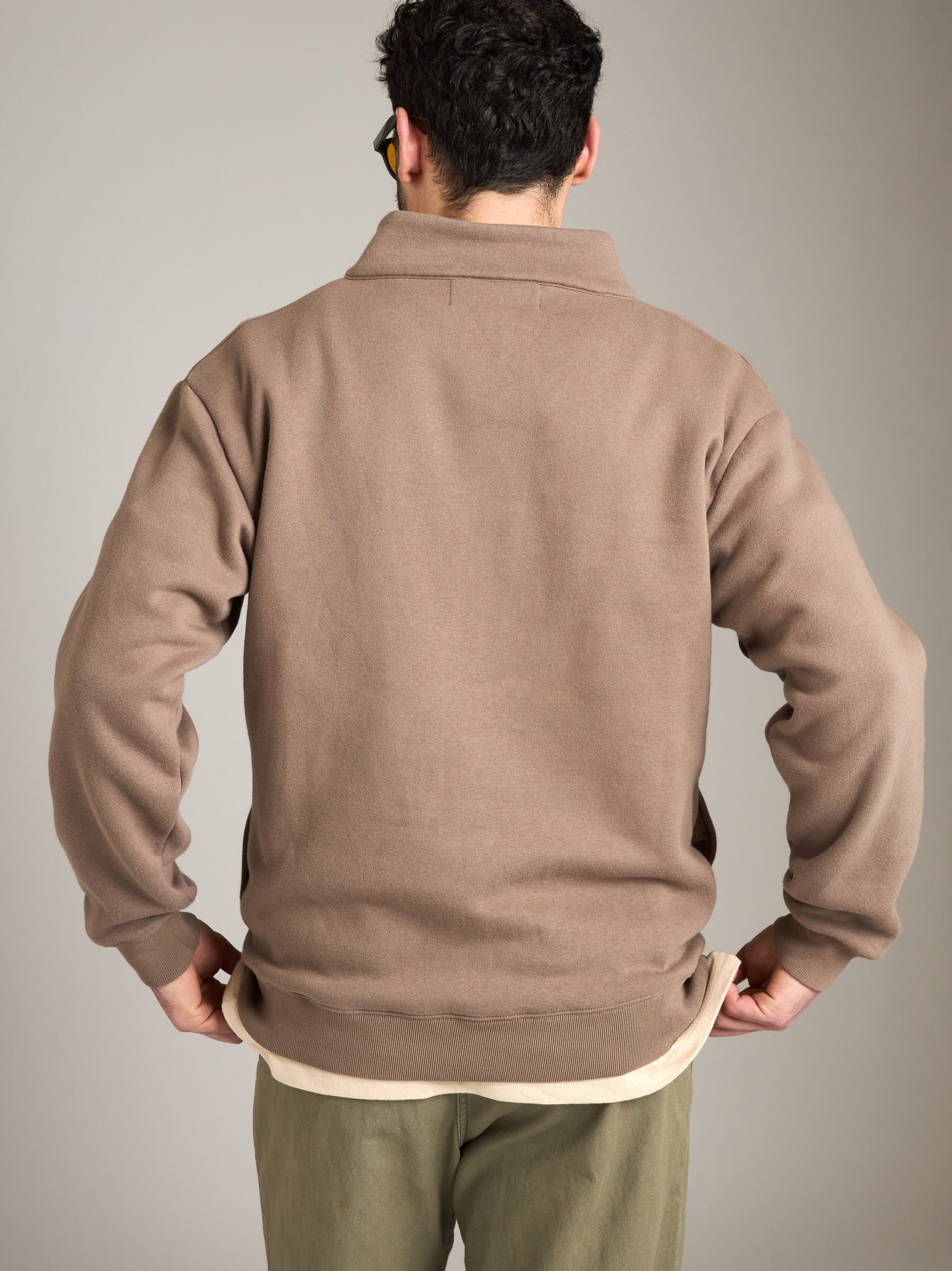 Brush Fleece Quarter Zip Pullover