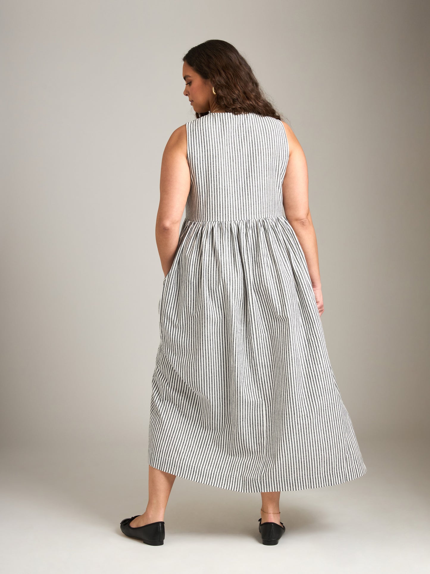 Stripe Bow Front Dress