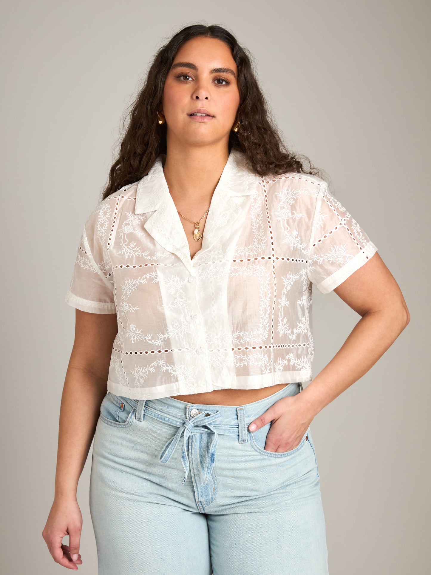 Eyelet Lace Top