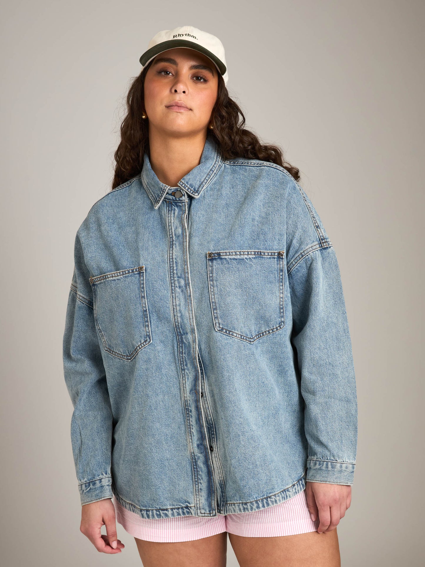 Snap Button Shacket