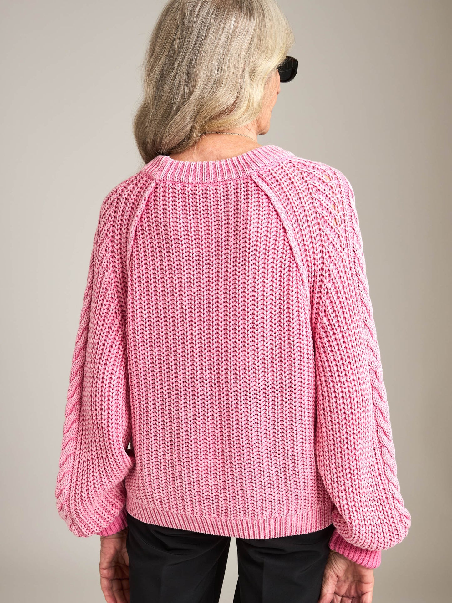 FREE PEOPLE - Frankie Cable Pullover Sweater -