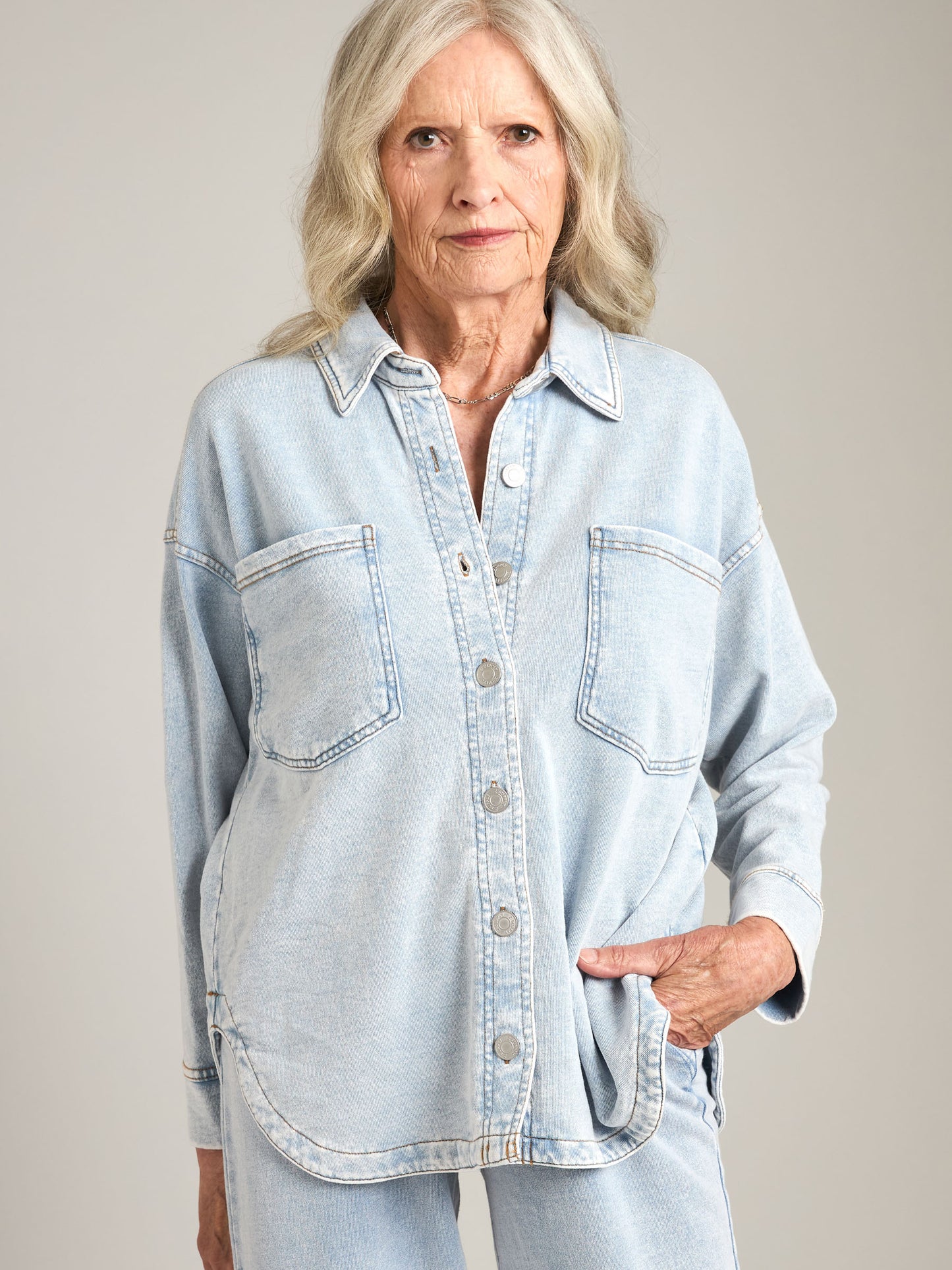 Z SUPPLY - All Day Denim Knit Jacket -