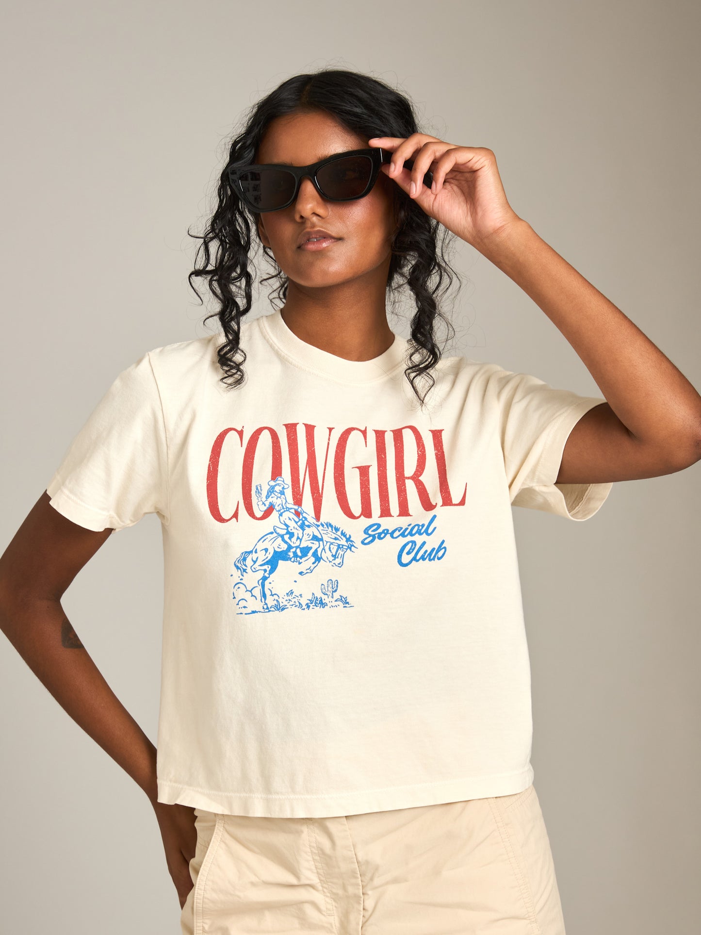 SWEET CLAIRE - Cowgirl Social Club Tee -