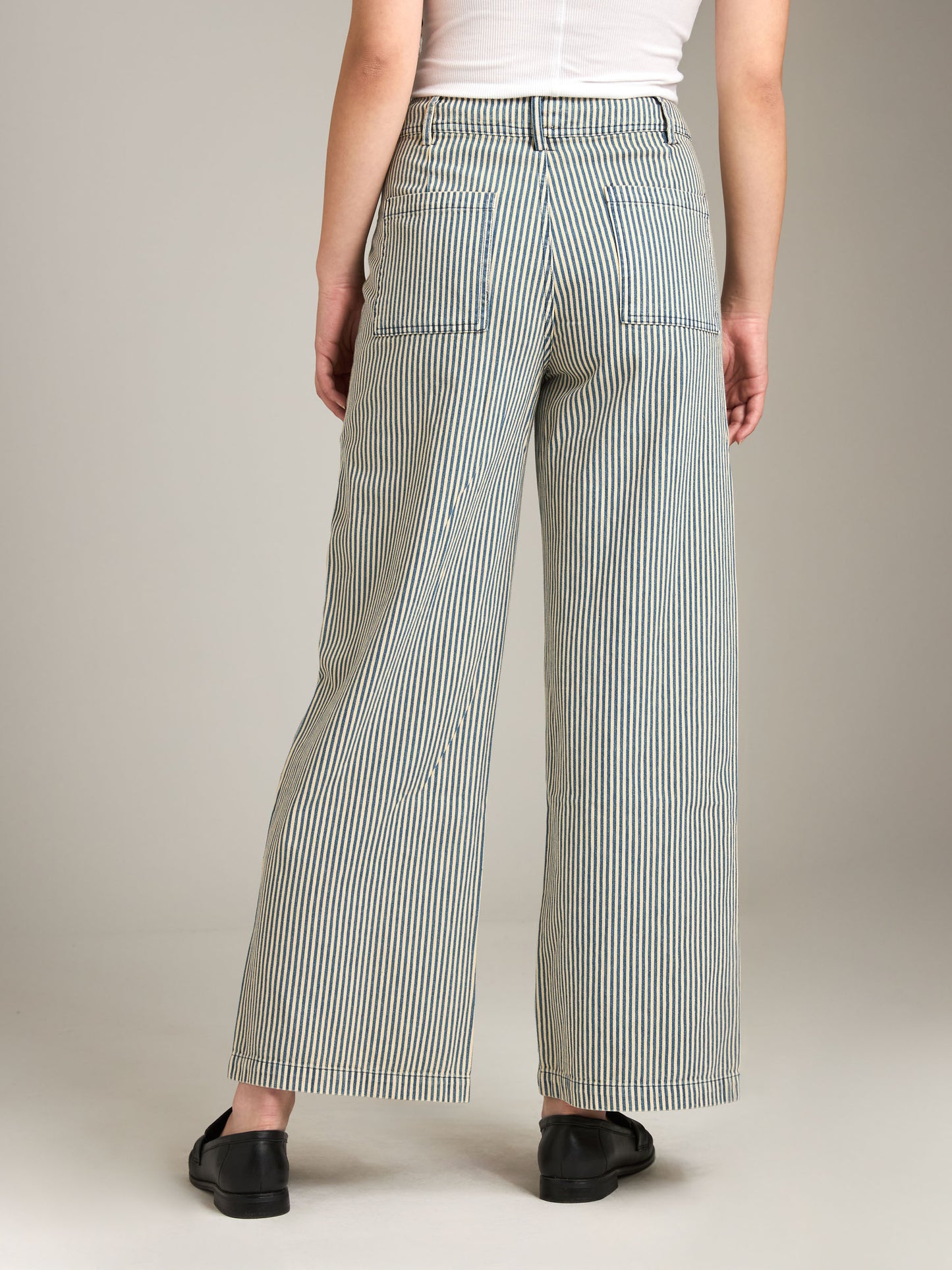 LOVEFINN - Wide Hem Stripe Pant -