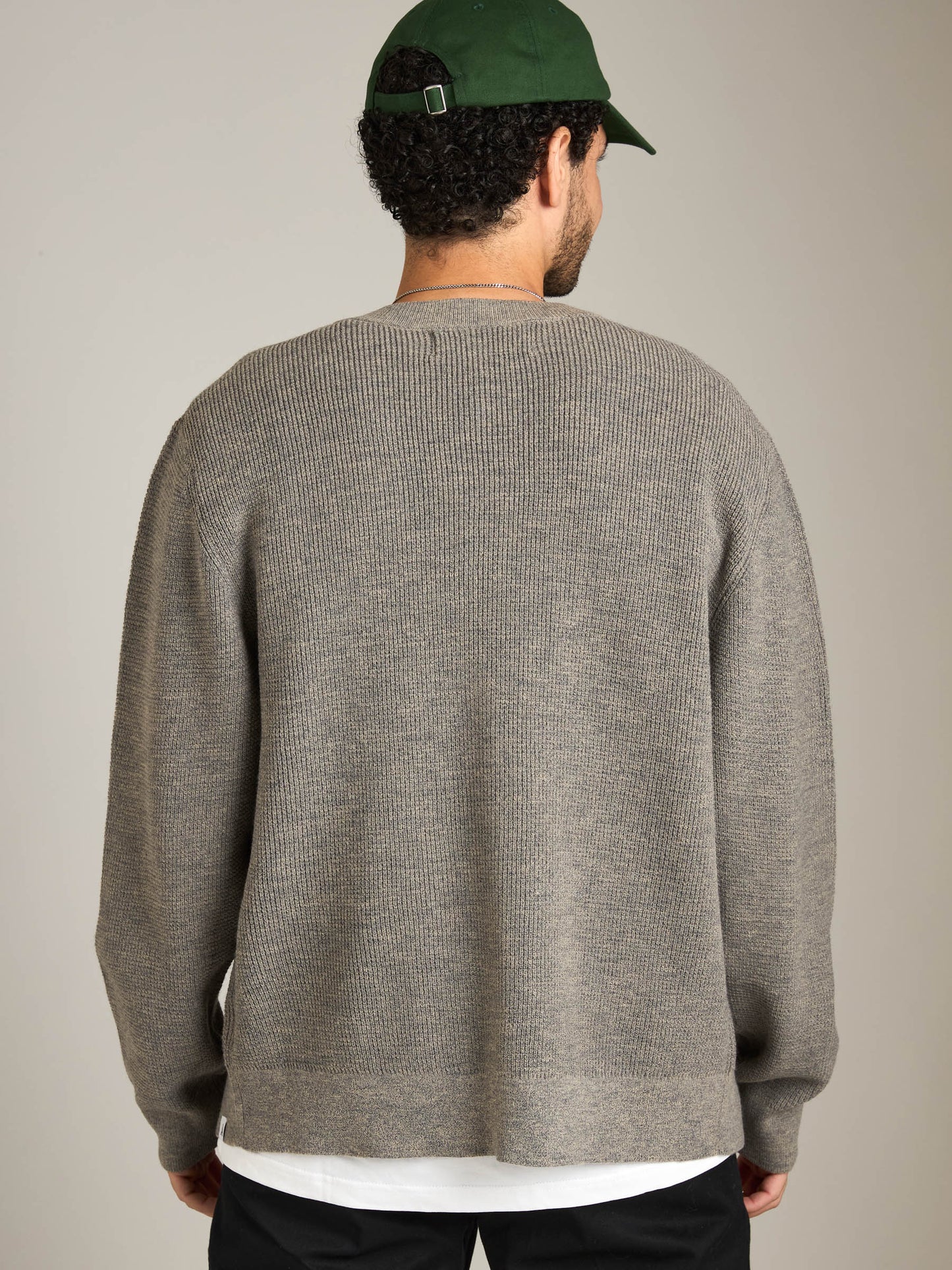 Waffle Classic Cardigan Sweater