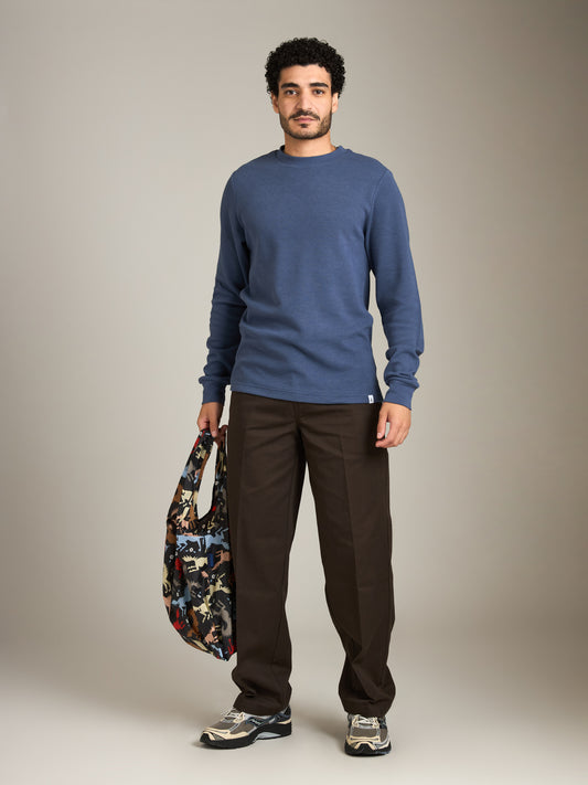 ATRIUM - Thermal Jersey Longsleeve T-Shirt - Denim Blue