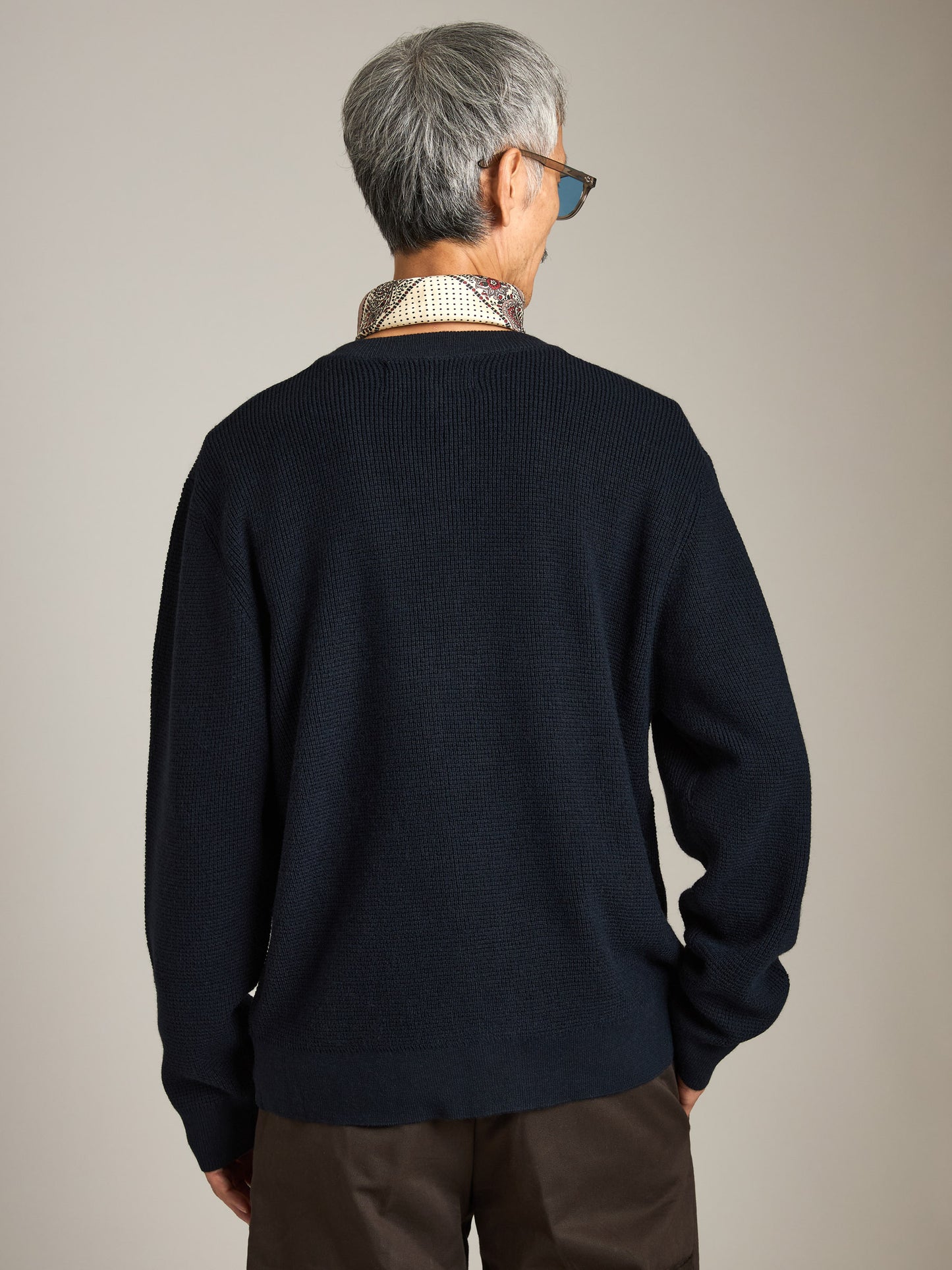 Waffle Classic Cardigan Sweater