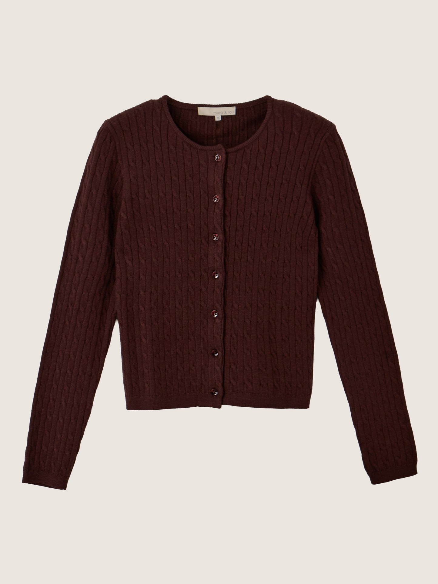 MONK & LOU - Nevaeh Cable Cardigan -