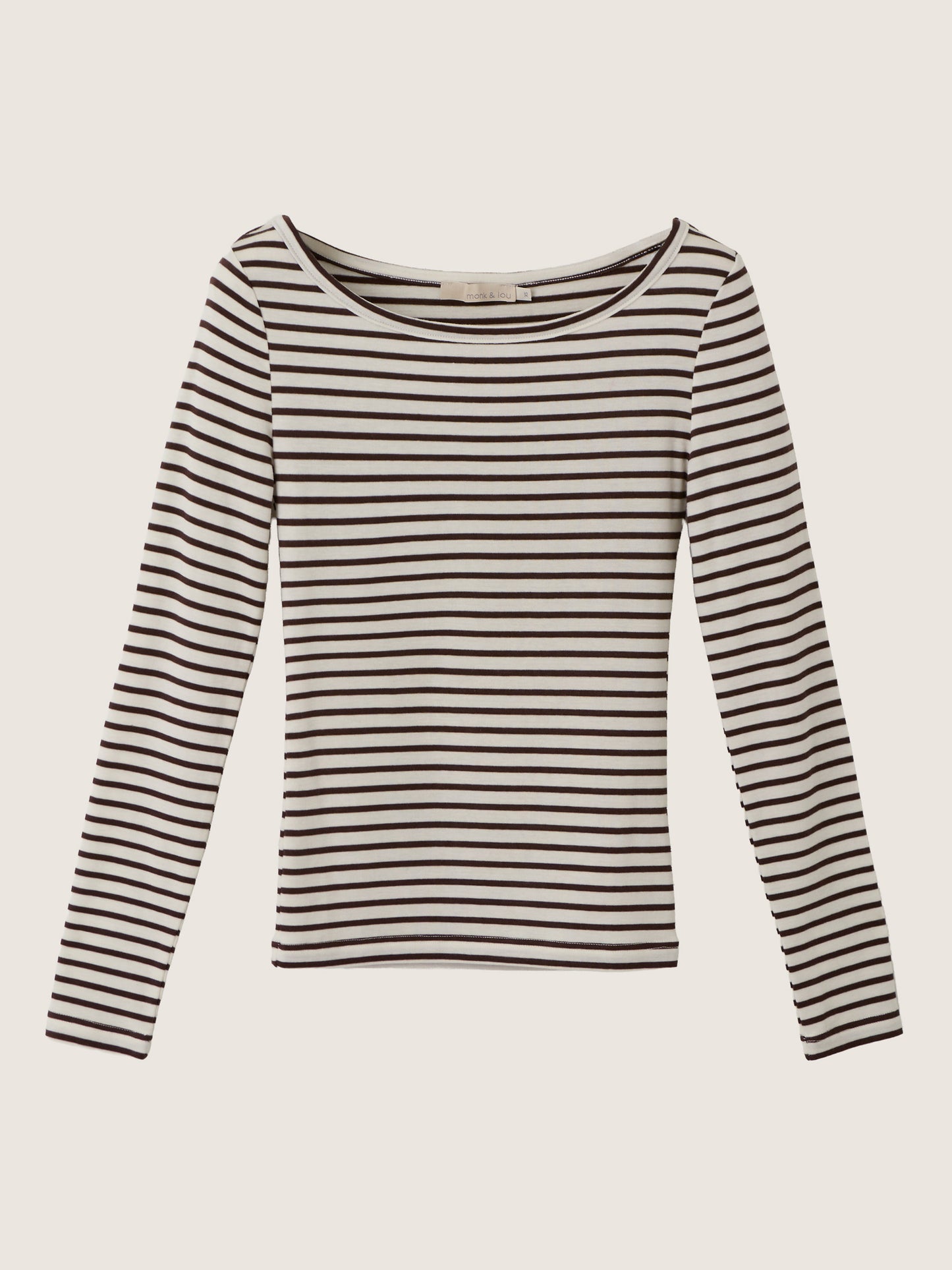 MONK & LOU - Cameron Boatneck Longsleeve T-Shirt -