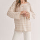 Sweater - SADIE & SAGE - Horizon Bell Sleeve Stripe Top - PLENTY