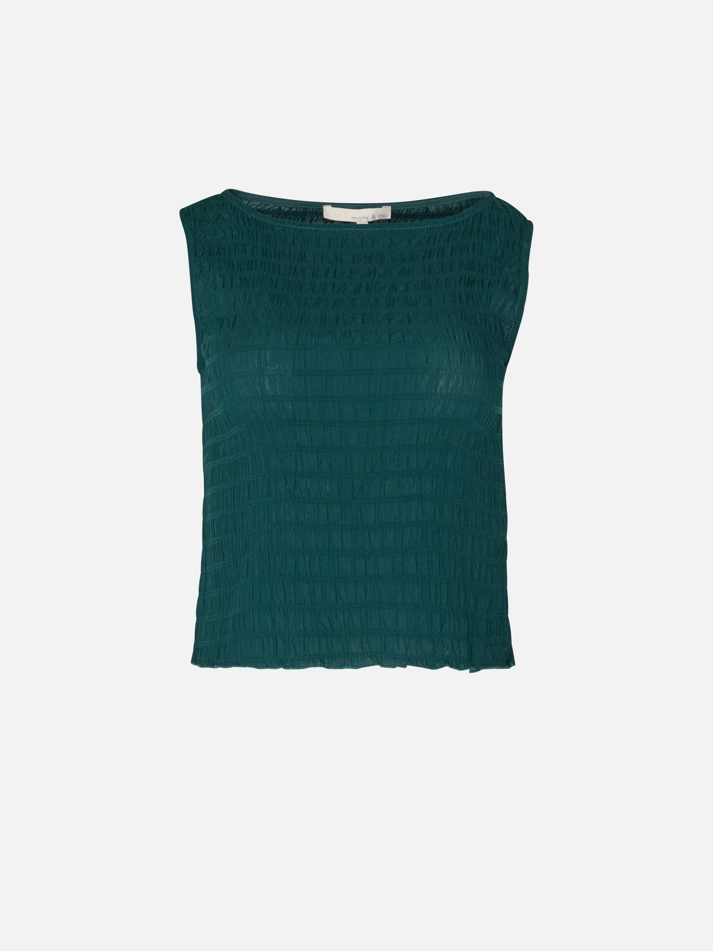 MONK & LOU - Textured Anneli Shell - Dark Green