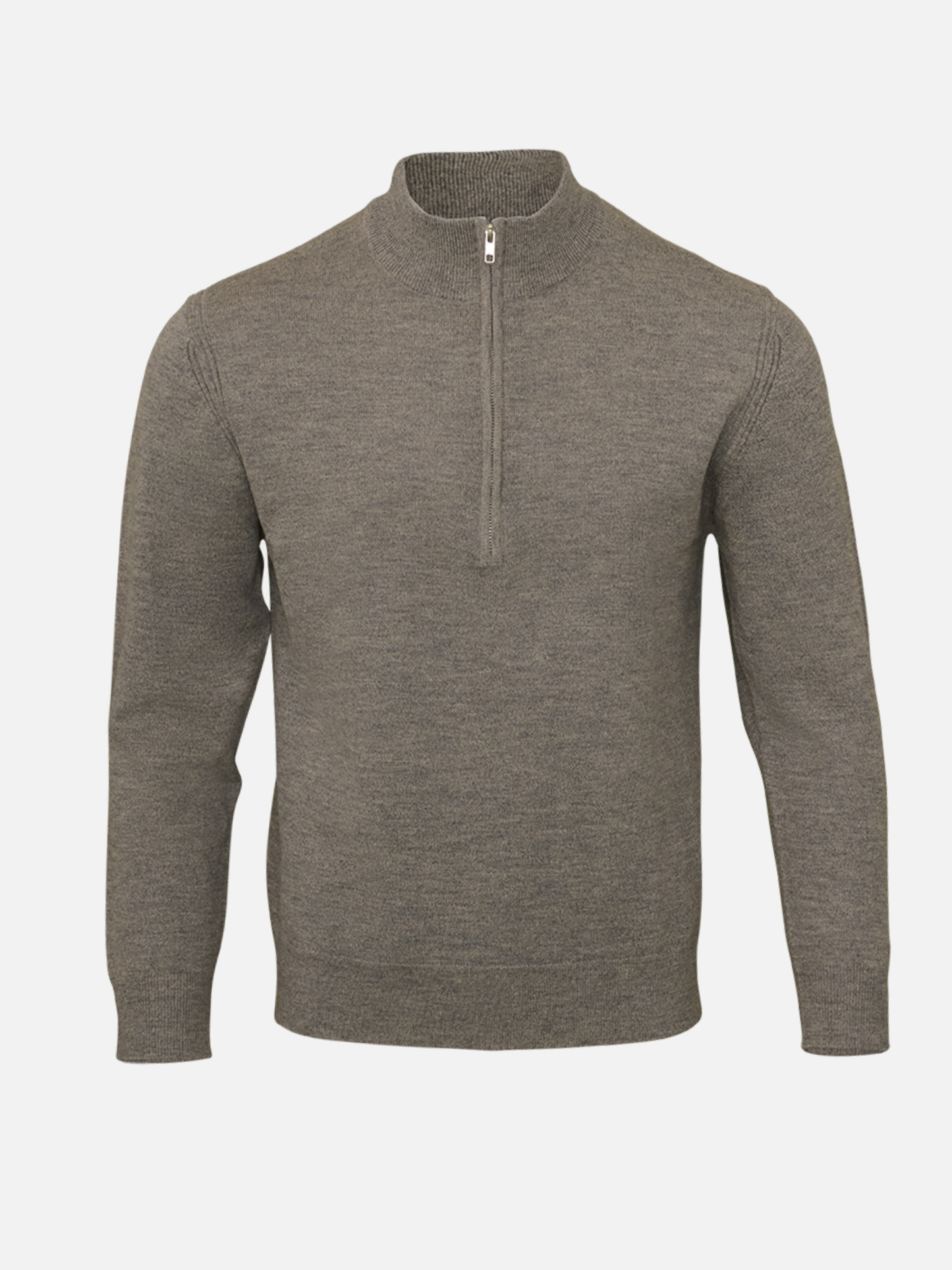 Jersey Stitch Quarter Zip Sweater