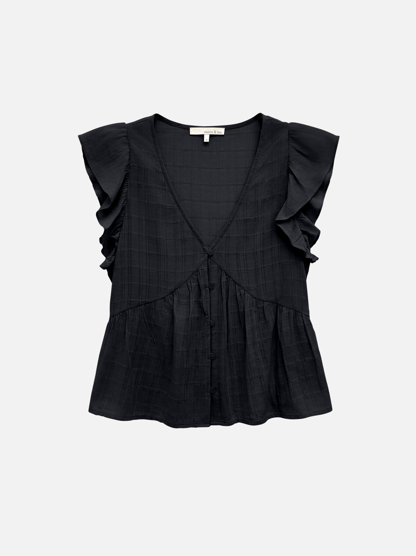 MONK & LOU - Clare Waterfall Sleeve Blouse -