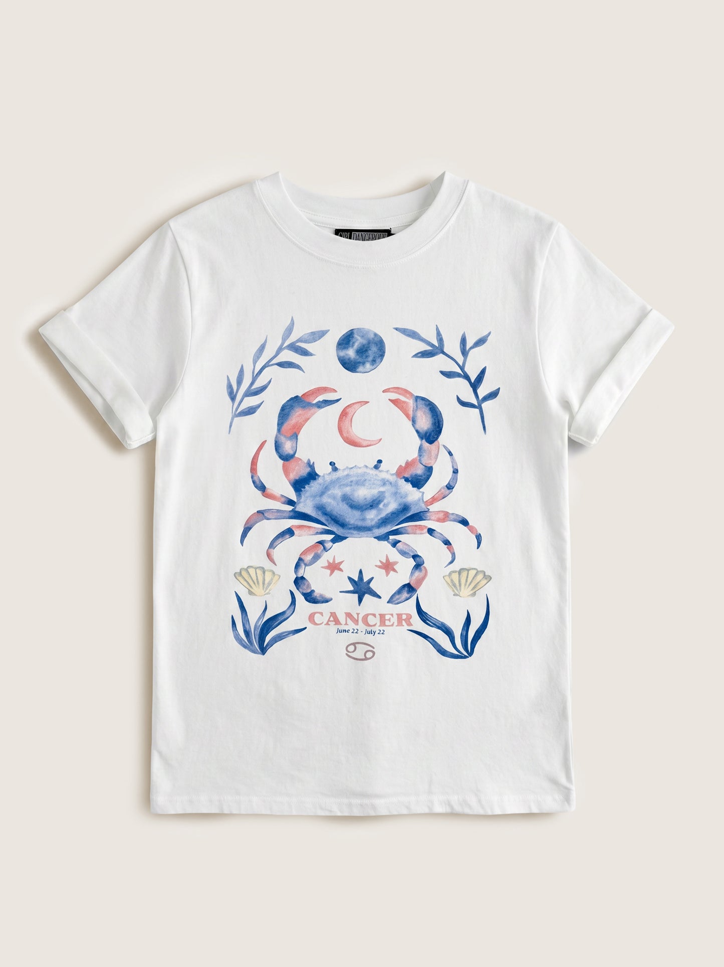 GIRL DANGEROUS - Cancer Zodiac Boyfriend T-Shirt -