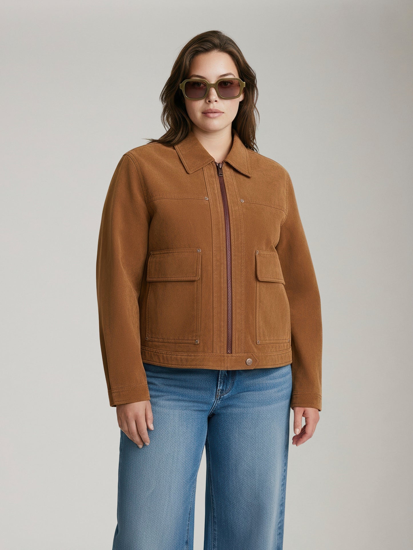 FREE PEOPLE - Blair Vegan Suede Jacket -