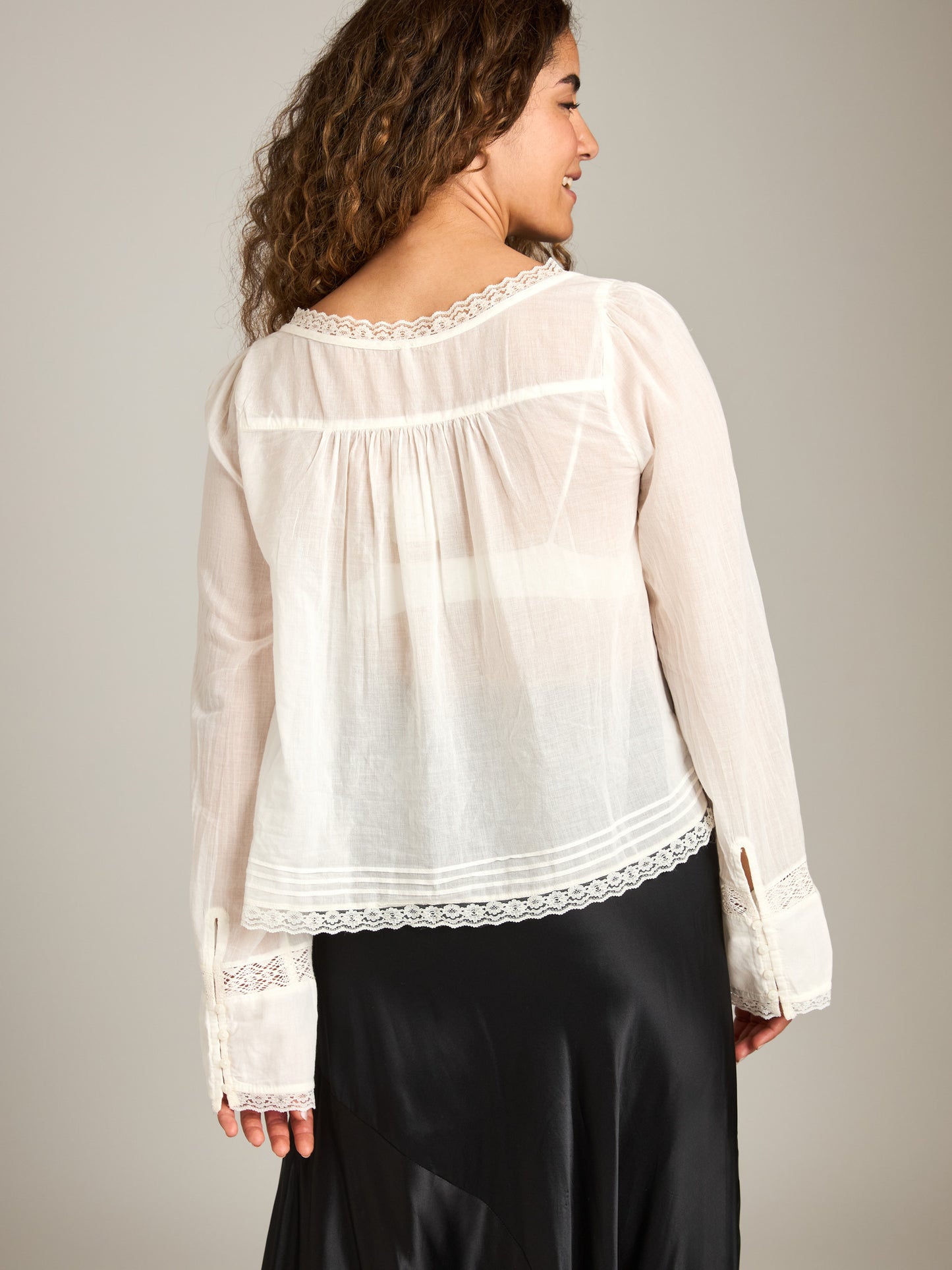 FREE PEOPLE - Evermore Long Sleeve Blouse -