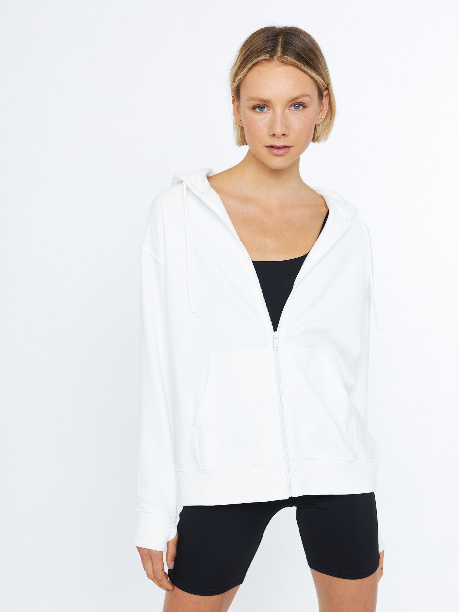 Extra long zip up hoodie best sale womens