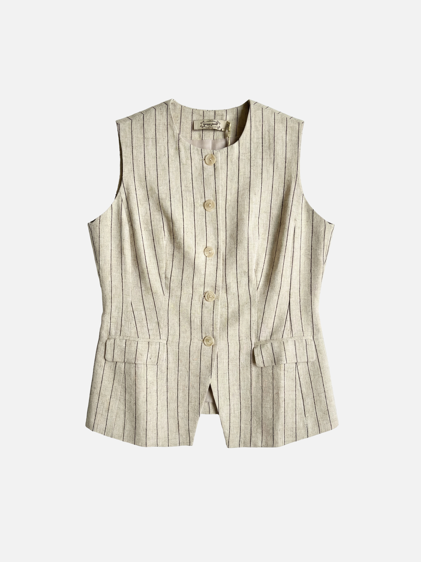 PROPAGANDA - Lorna Stripe Long Vest -