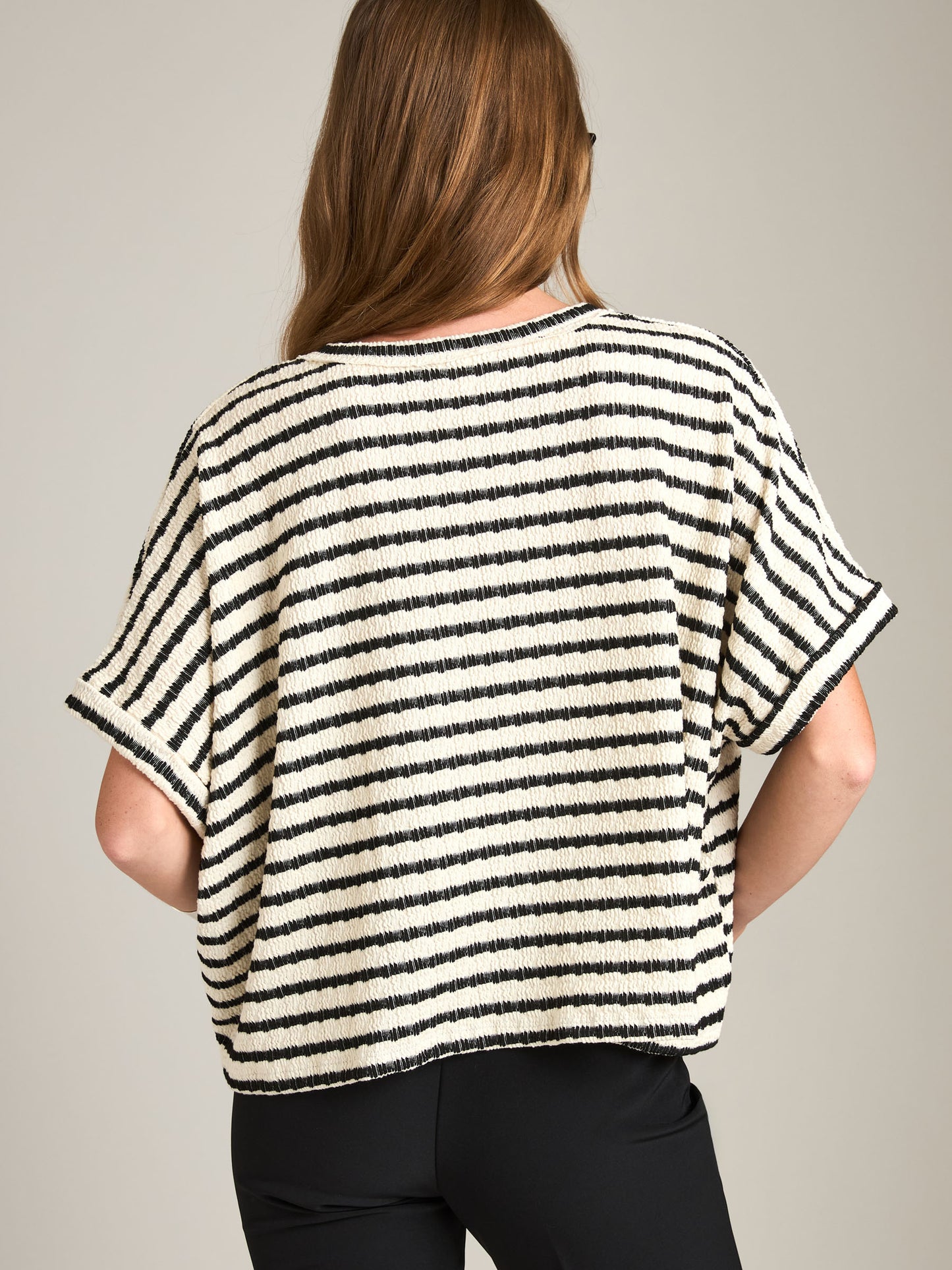 LOVEFINN - Stripe Boxy Top -
