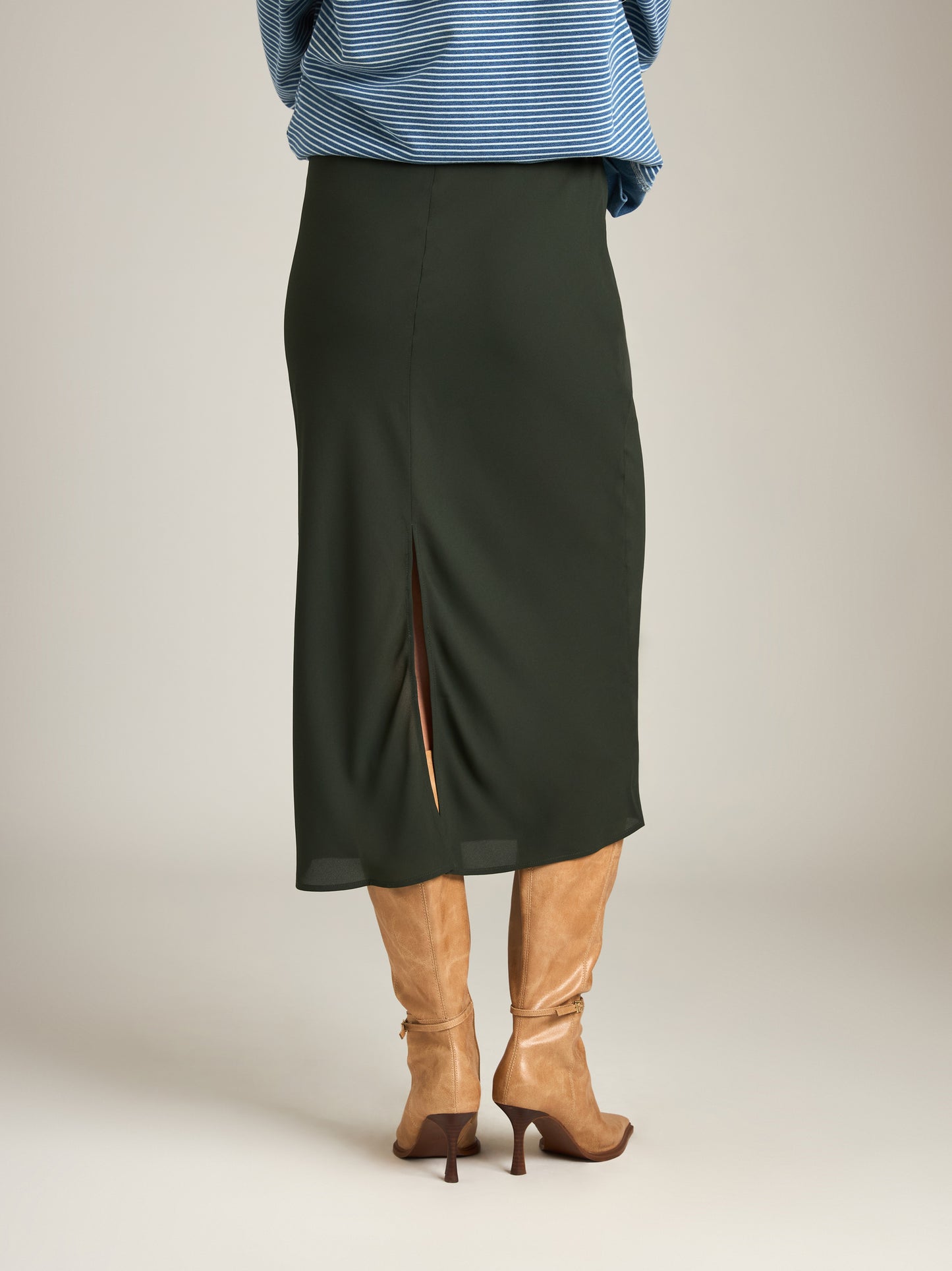 MONK & LOU - Darci Bias Midi Skirt -