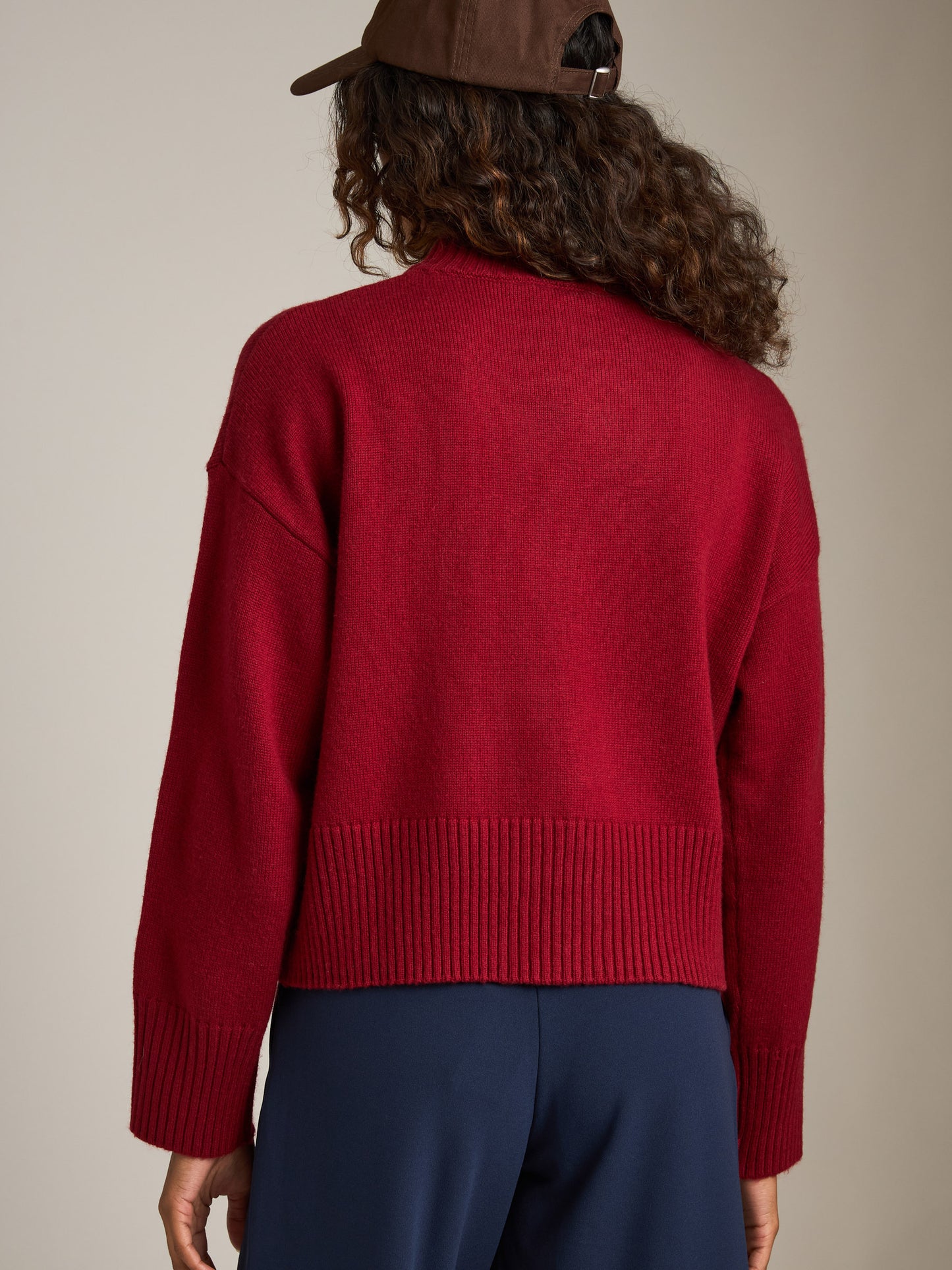 Eisha Cashmere Blend Easy Pullover Sweater