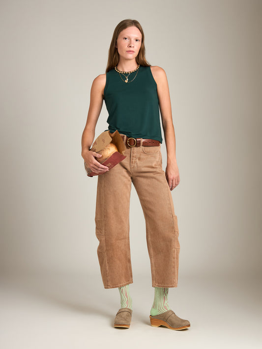 MONK & LOU - Estella Shell - Dark Green