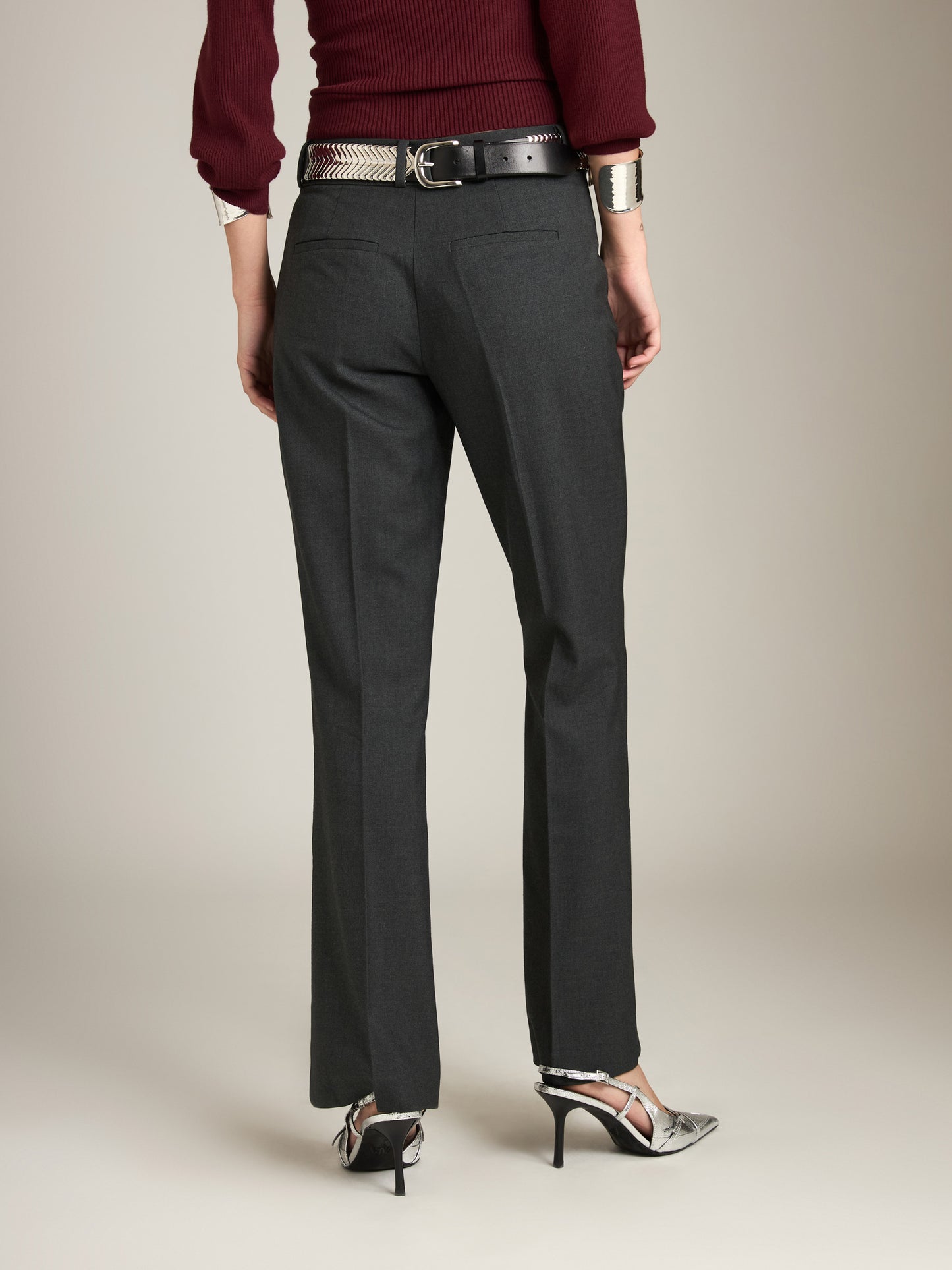 MONK & LOU - Joan Midrise Flare Trouser -