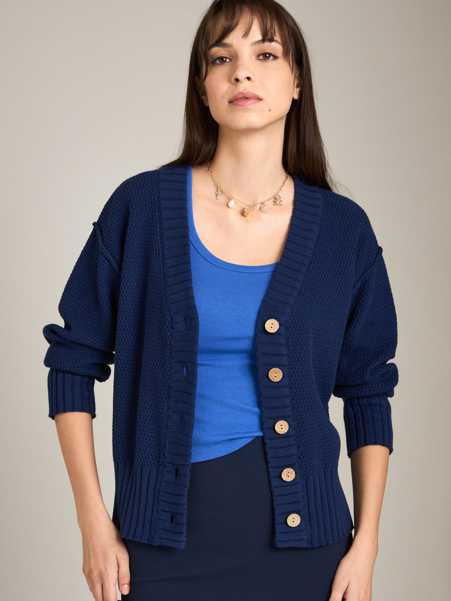 MONK & LOU - Sharita Relaxed Cardi -