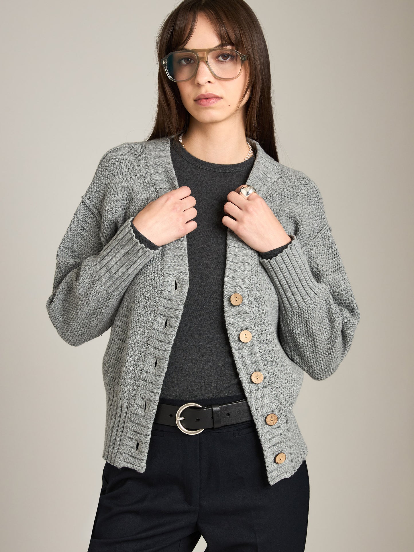 MONK & LOU - Sharita Relaxed Cardi -