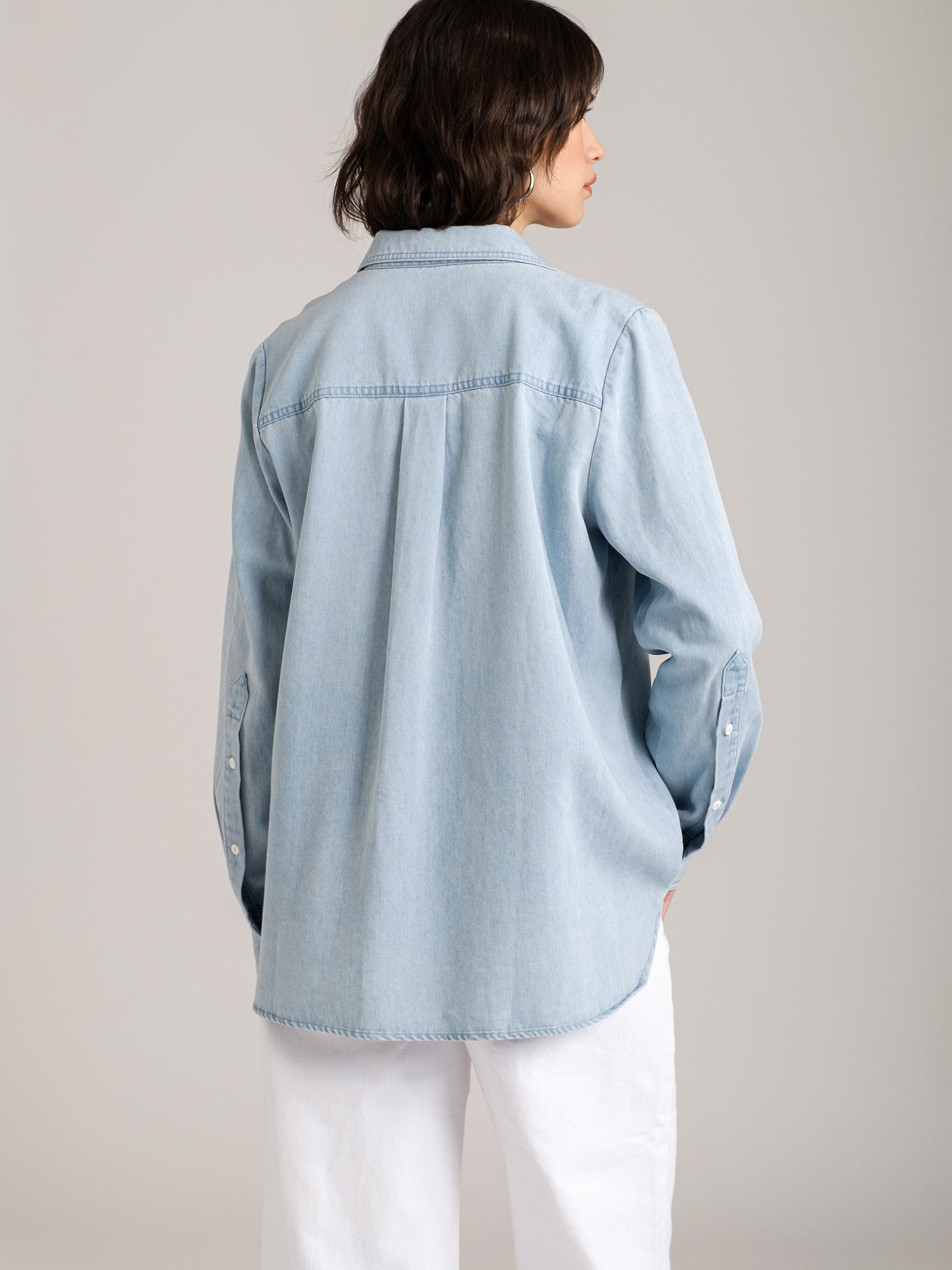 Skye Double Pocket Denim Utility Shirt