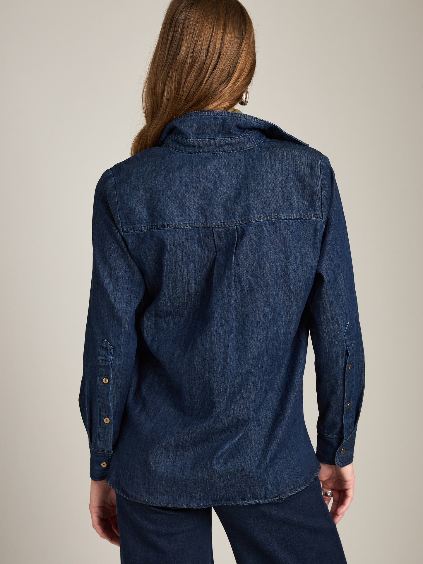 Skye Double Pocket Denim Utility Shirt