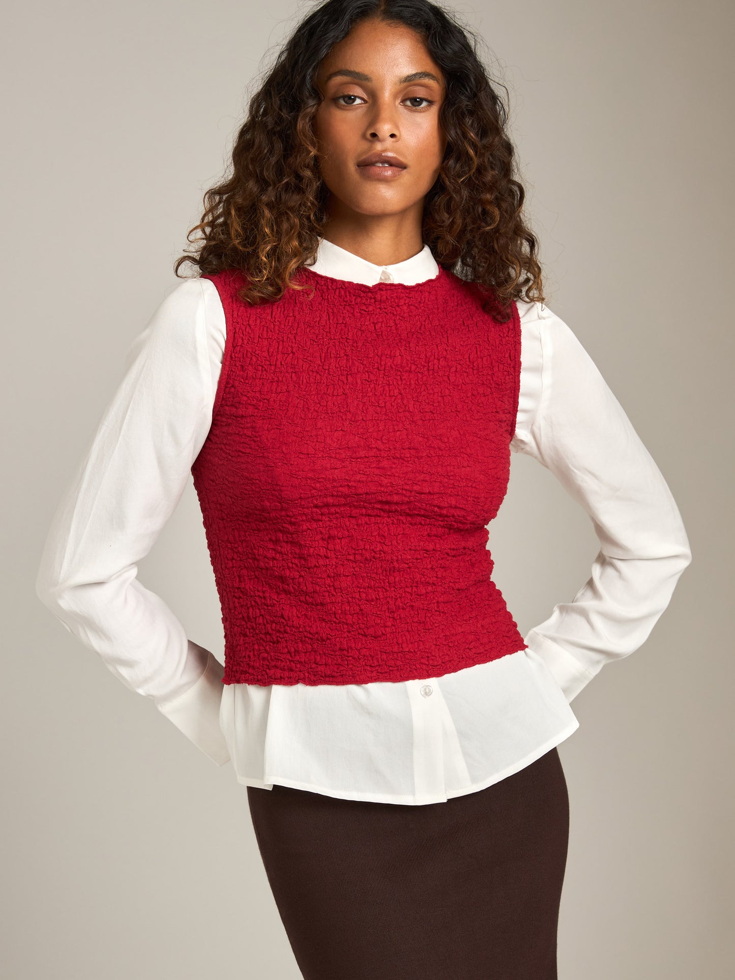Textured Cotton Teya Top