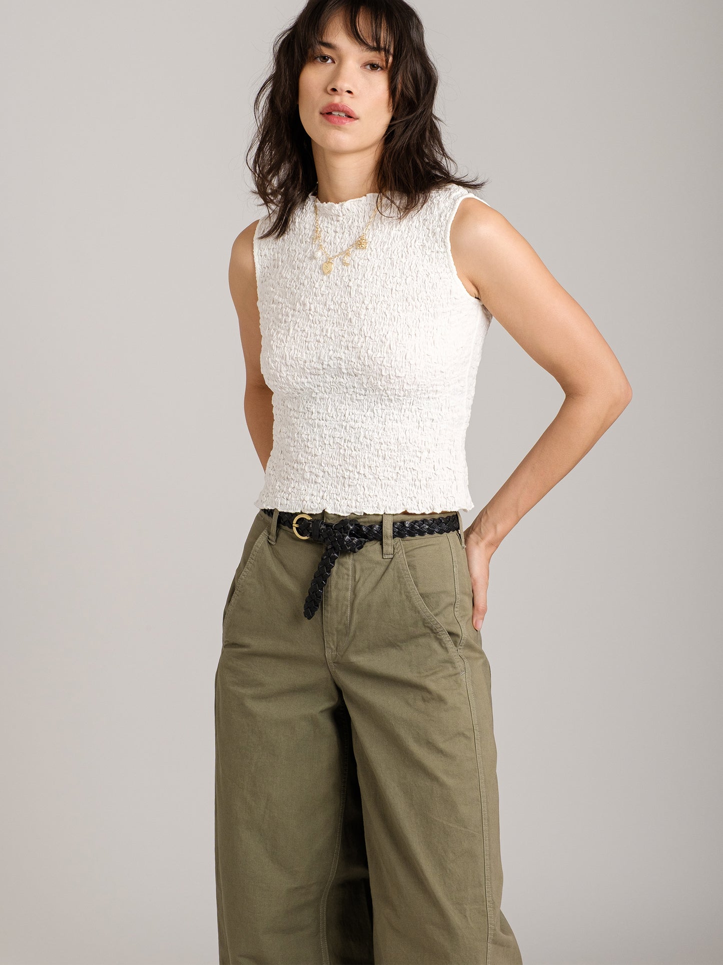 Textured Cotton Teya Top