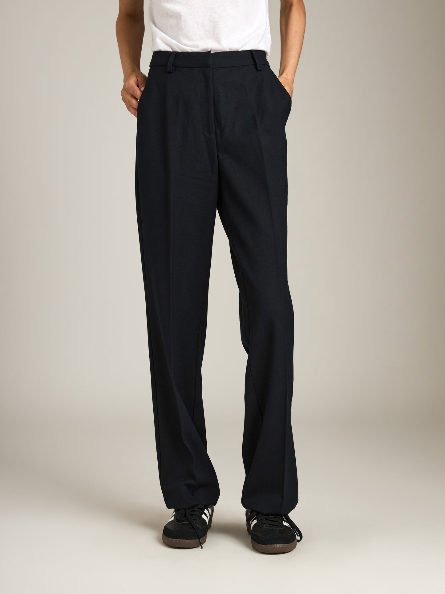 MONK & LOU - Virginia Suiting Straight Leg Pants -