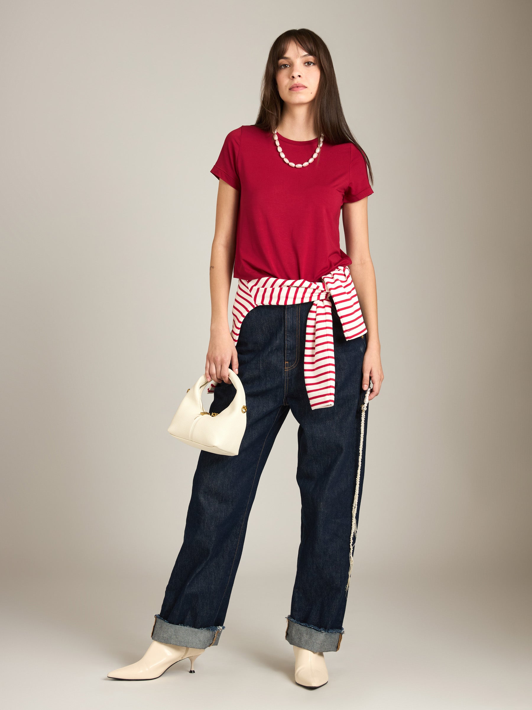 MONK & LOU - Virgo T-Shirt - Red Berry