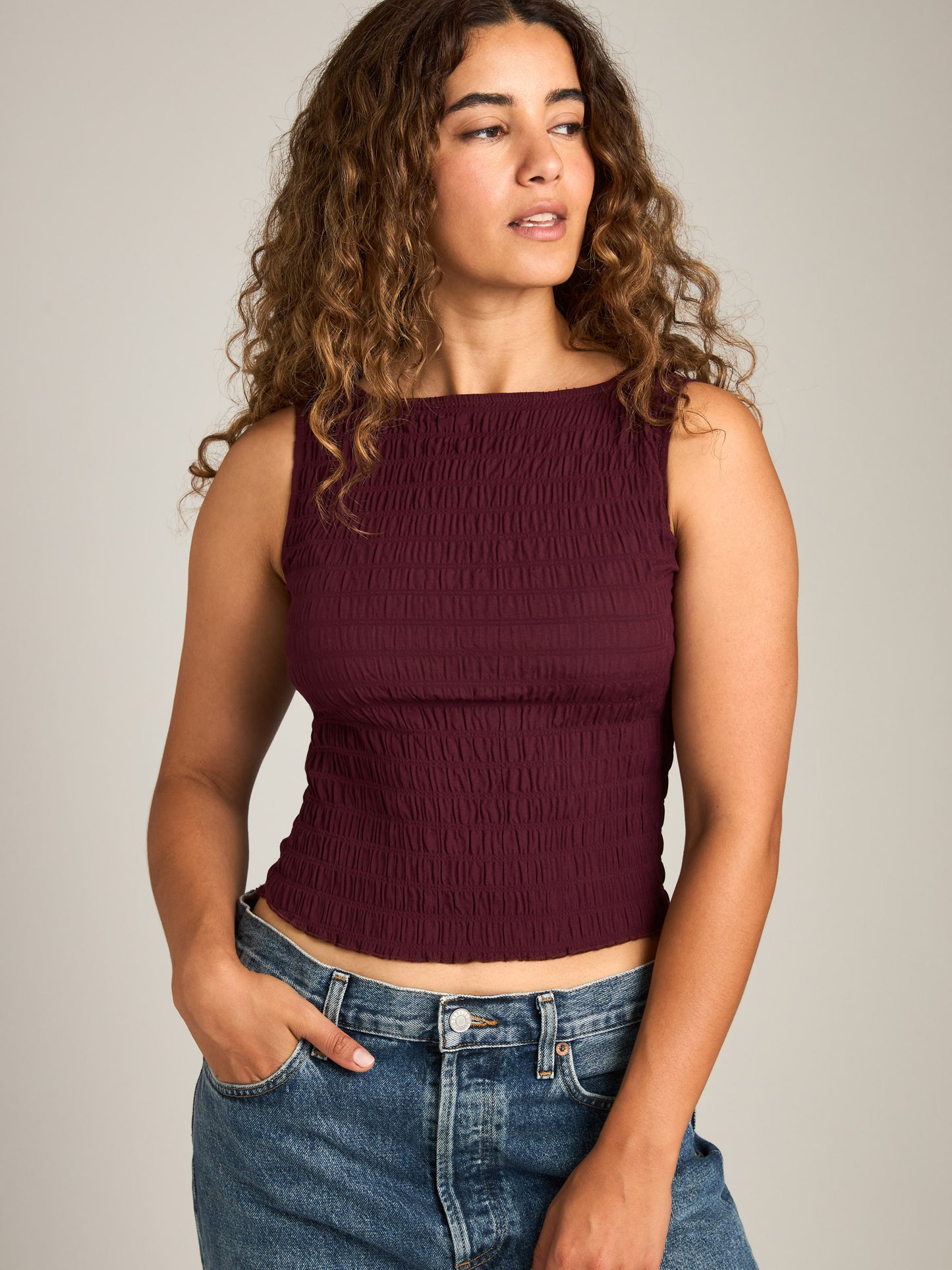 MONK & LOU - Textured Anneli Shell -