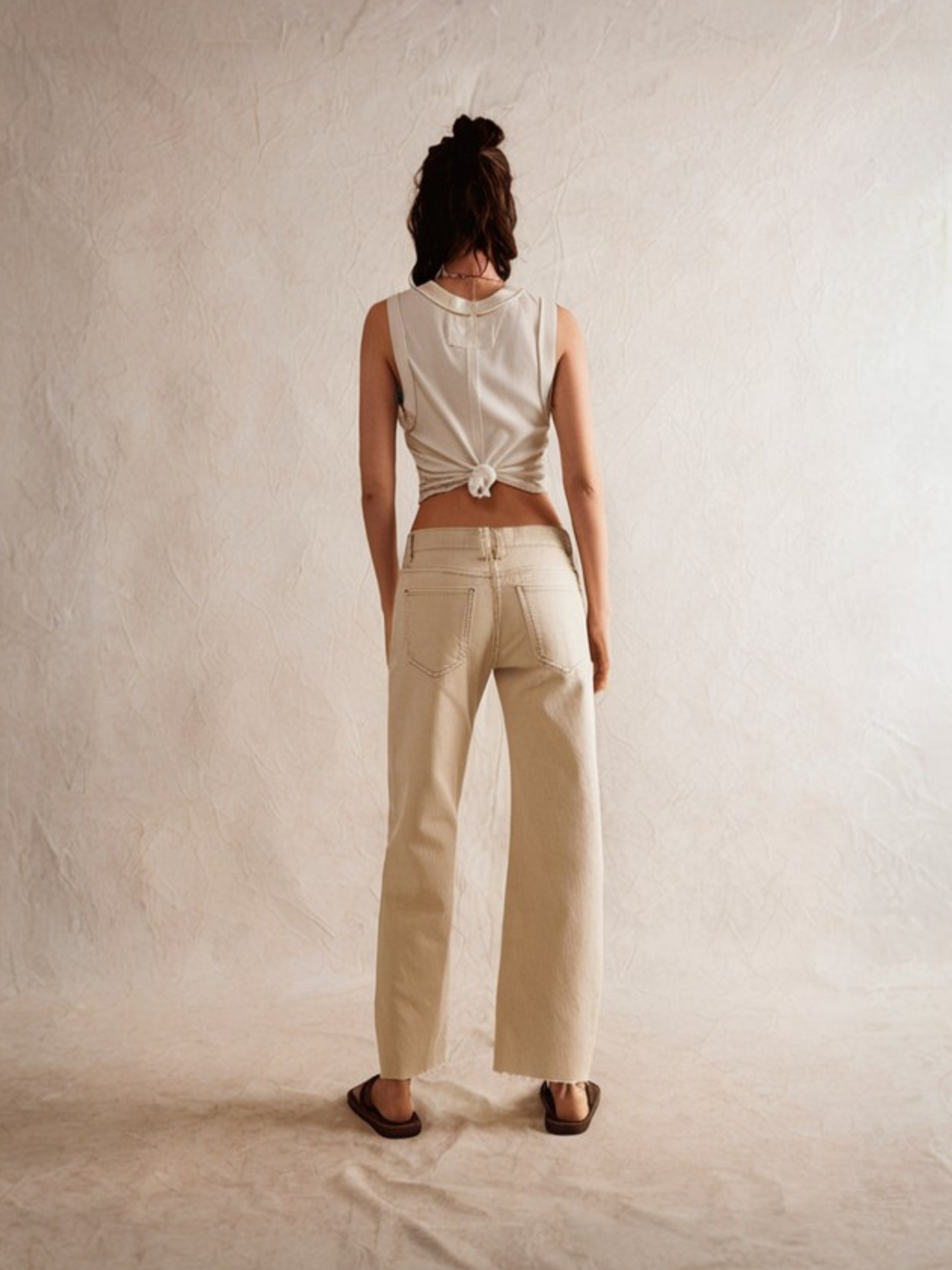 Risk Taker Straight Leg Jeans - Ecru