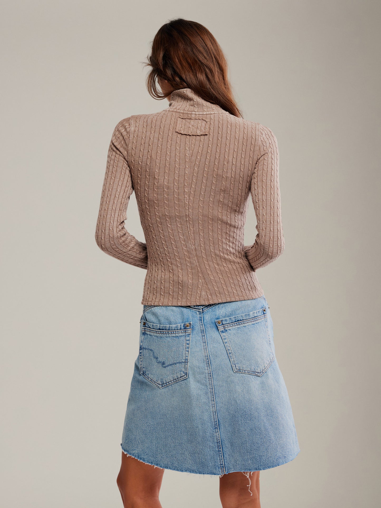 FREE PEOPLE - Brunch Girl Zip Up Sweater -