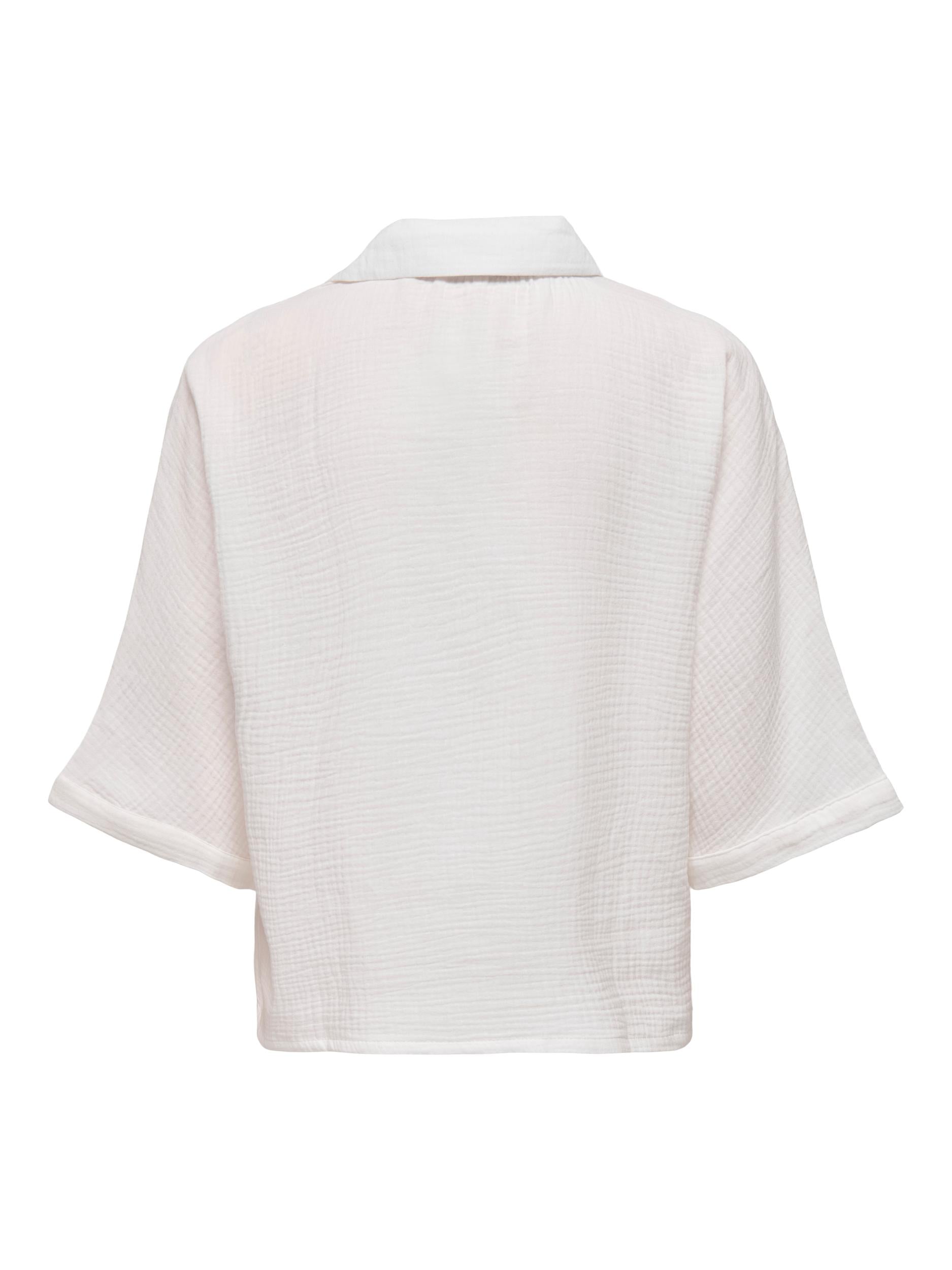 TOPS - Only - Thyra Cotton Gauze Shirt - PLENTY