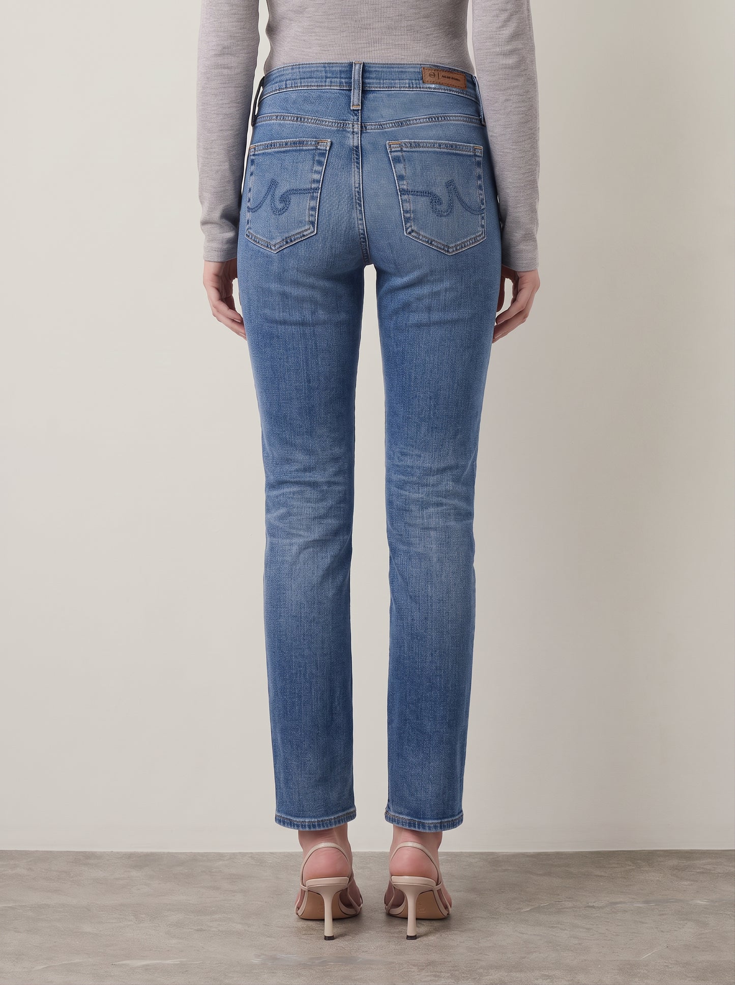 Mari Midrise Slim Straight Leg Jeans - 15 Year Shoreline