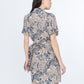Dresses - Monk & Lou - Anastasia Print Polo Wrap Dress - PLENTY