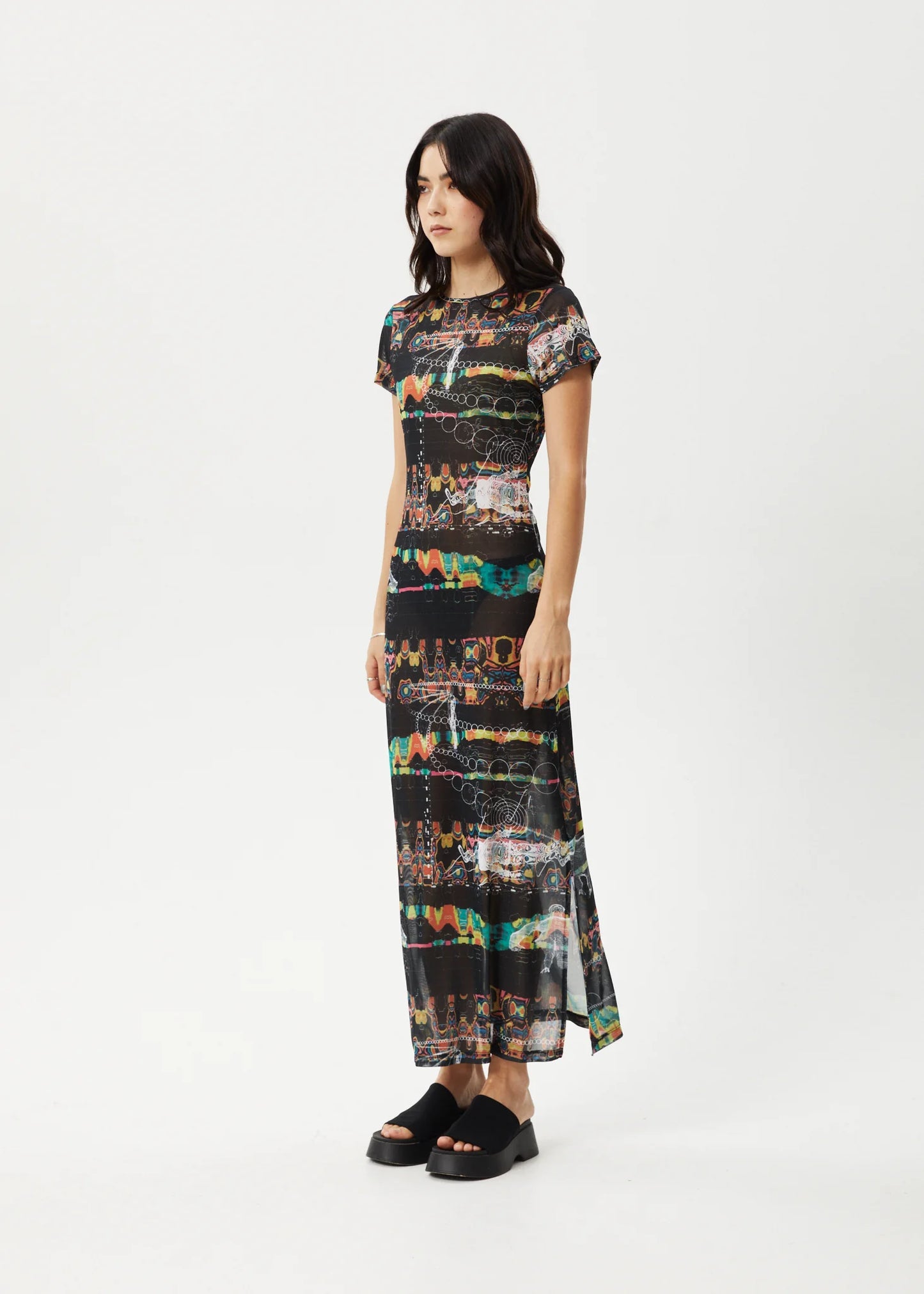 Dresses - AFENDS - Astral Recycled Sheer Dress - PLENTY